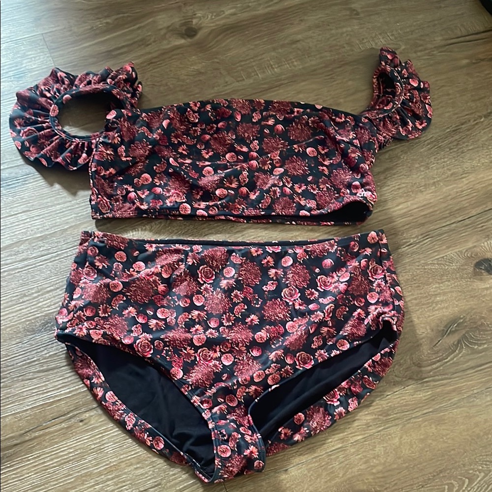 Albion Floral Two-Piece Swimsuit